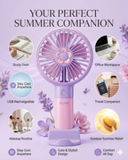 Portable Rechargeable Handheld Fan | Mini USB Cooling Fan