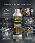 Rust Remover Spray for Metal Surfaces | Heavy Duty Rust Cleaner & Corrosion Remover |