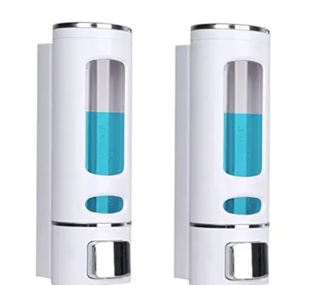 Pack of 2 Wall Mounted 400ml Manual Soap Shampoo Lotion Dispenser Bath....