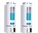 Pack of 2 Wall Mounted 400ml Manual Soap Shampoo Lotion Dispenser Bath....