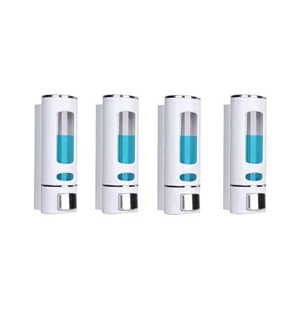 Capsule Style Wall Mounted Liquid Soap & Shampoo Dispenser(pack of 4 pcs)