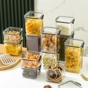 Airtight Food Storage Containers Set | BPA-Free Kitchen Storage Jars with Locking Lids | Transparent Pantry Organizers for Dry Fruits, Cereals, Pasta & Snacks